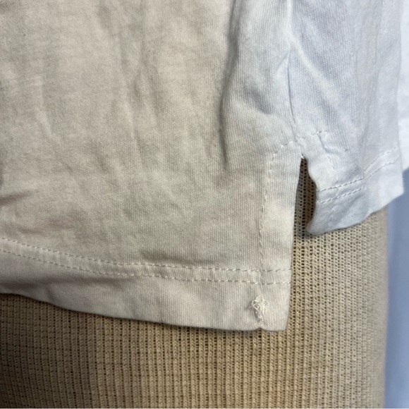 I Love Glamping Pijama Top White Sleeveless Cotton Size L Measurements On Pics - Picture 3 of 8